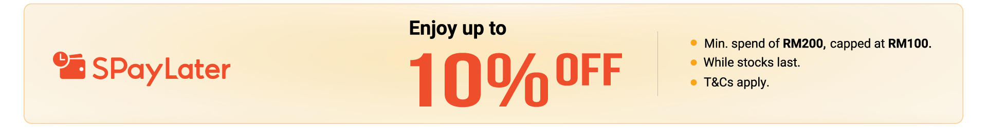 SPayLater promotion details